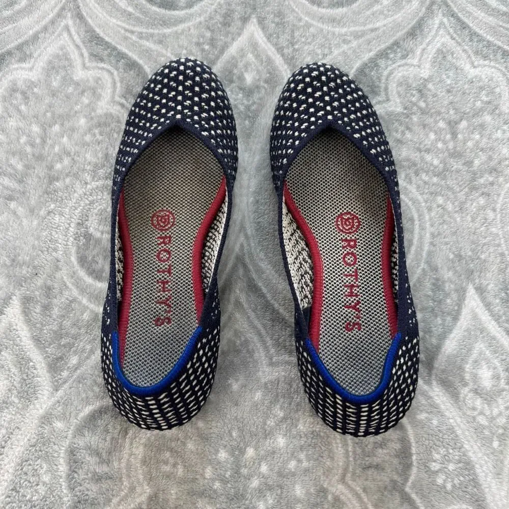 Rothy’s Maritime Honeycomb Flat 6